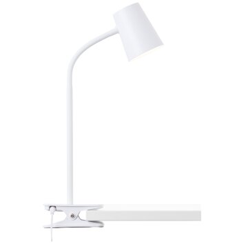 lampe â clipper Brilliant Adda LED Blanc, 1 lumière