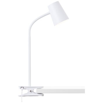 lampe â clipper Brilliant Adda LED Blanc, 1 lumière