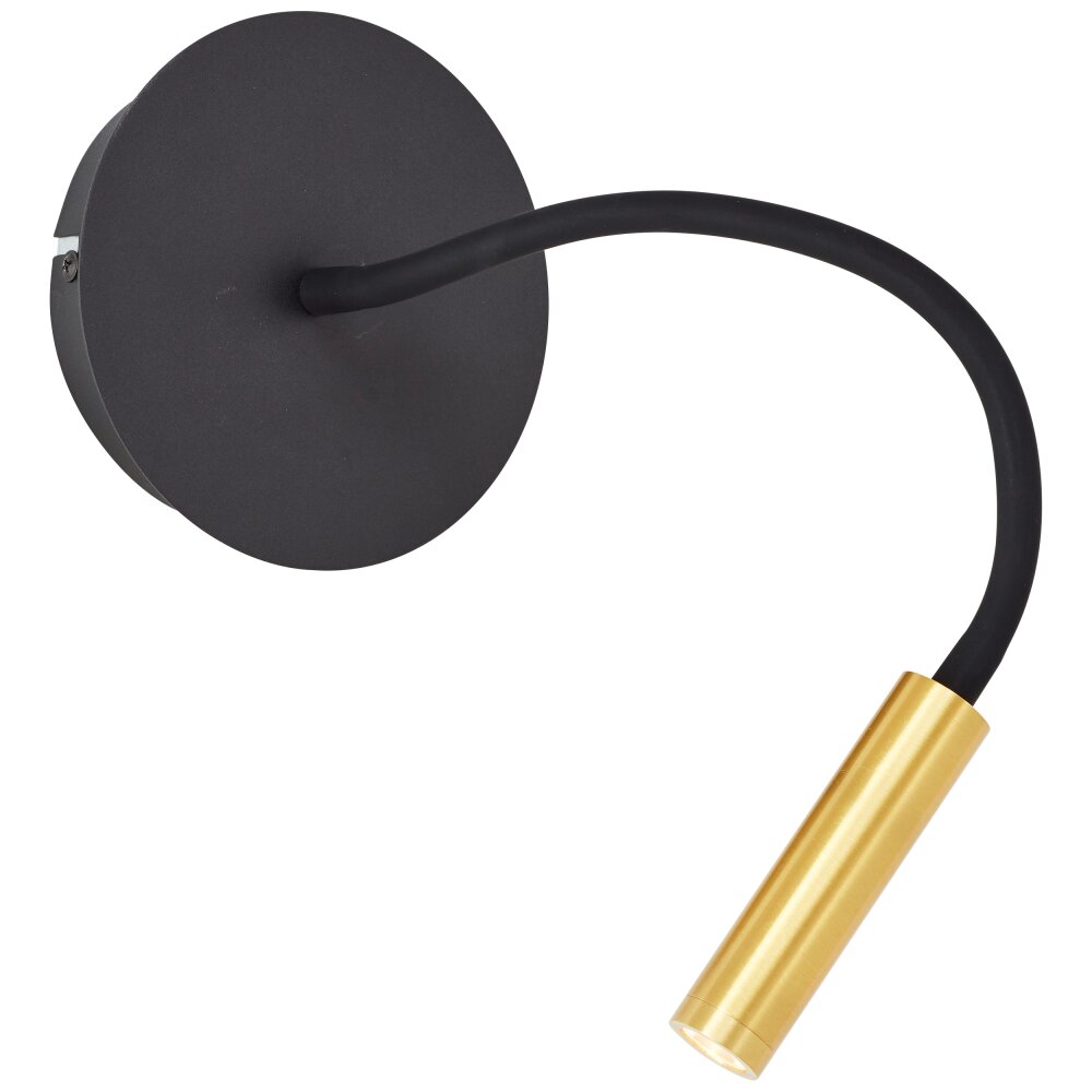 Applique murale Brilliant Jutta LED Noir, 1 lumière main product photo