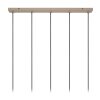 Suspension Lucide EVORA Taupe, 5 lumières