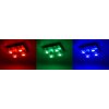 Plafonnier Leuchten Direkt LOLA-MIKE LED Acier inoxydable, 4 lumières, Télécommandes, Changeur de couleurs