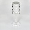 Lampe de table Toire LED Transparent, Blanc, 1 lumière