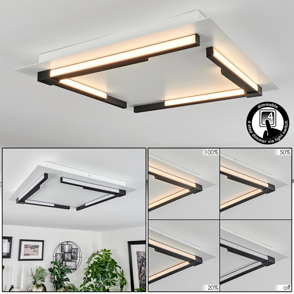 Plafonnier Leroux LED Blanc, 1 lumière main product photo