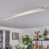 Plafonnier Dubuisson LED Aluminium, 1 lumière, Télécommandes