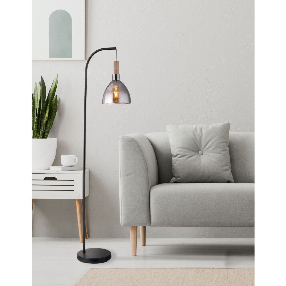 Lampadaire Globo MATTEA Noir, 1 lumière main product photo