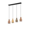 Suspension Trio AGUDO Noir, 4 lumières