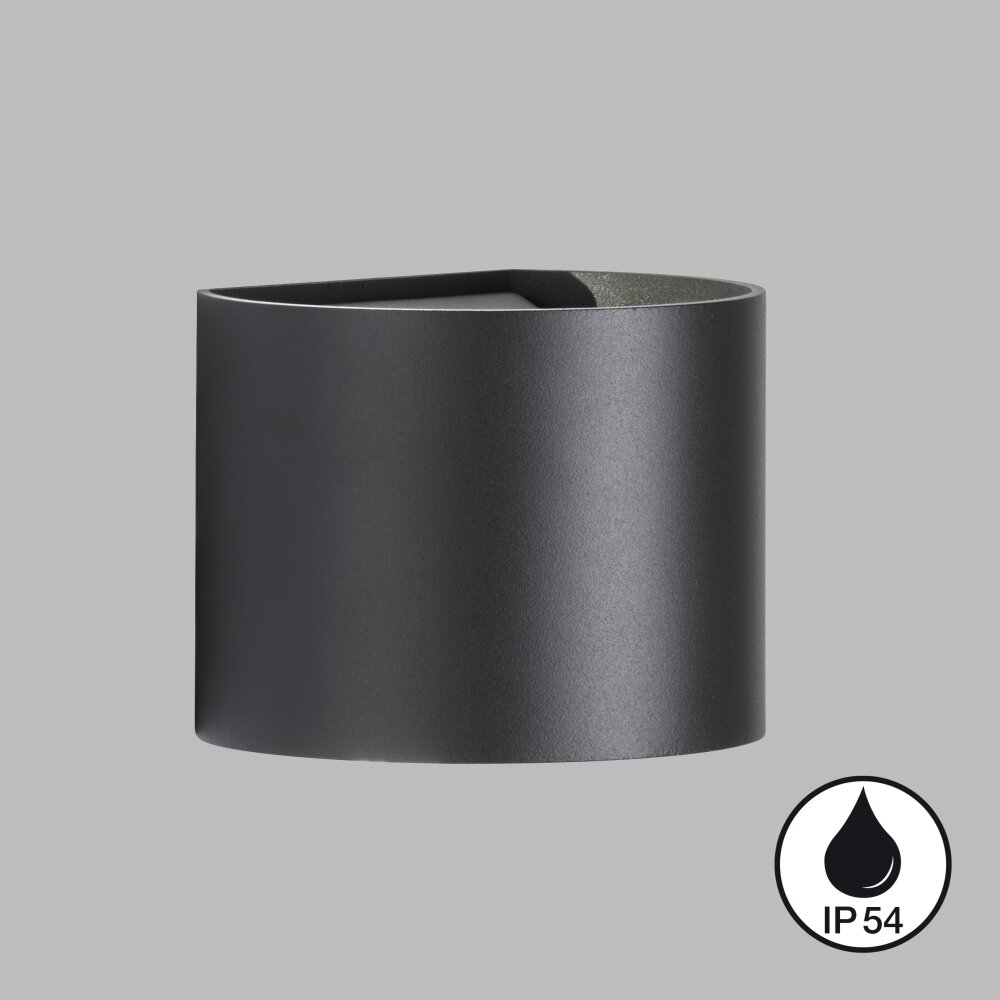Applique murale Fischer & Honsel Matteo LED Noir, 2 lumières main product photo