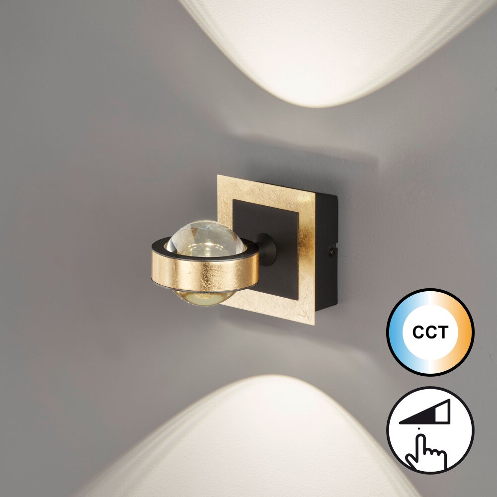 Applique murale Fischer & Honsel Cluedo LED Or, 1 lumière main product photo