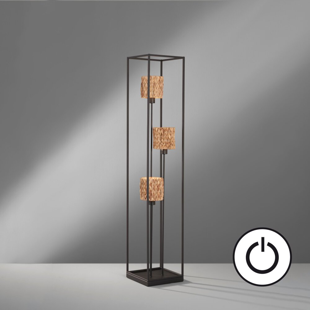 Lampadaire Fischer & Honsel Hyazinthe Noir, 3 lumières main product photo