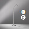 Lampadaire Fischer & Honsel Tallri LED Nickel mat, 1 lumière