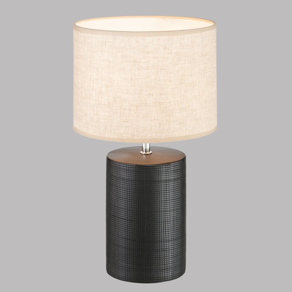Lampe de table Fischer & Honsel Bois Noir, 1 lumière main product photo