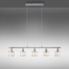 Suspension Leuchten-Direkt ACCOR Argenté, 5 lumières