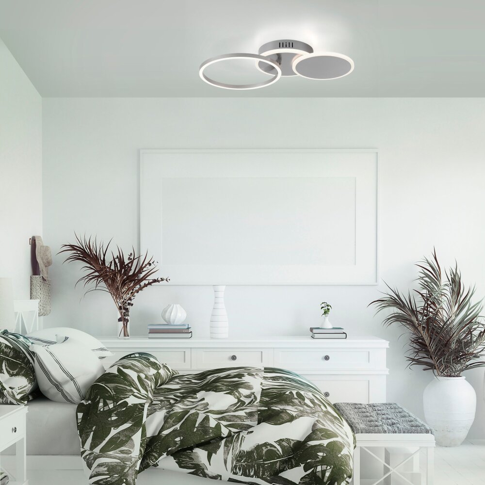 Plafonnier Leuchten-Direkt SEVENT LED Argenté, 1 lumière main product photo