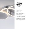 Plafonnier Leuchten-Direkt SEVENT LED Argenté, 1 lumière