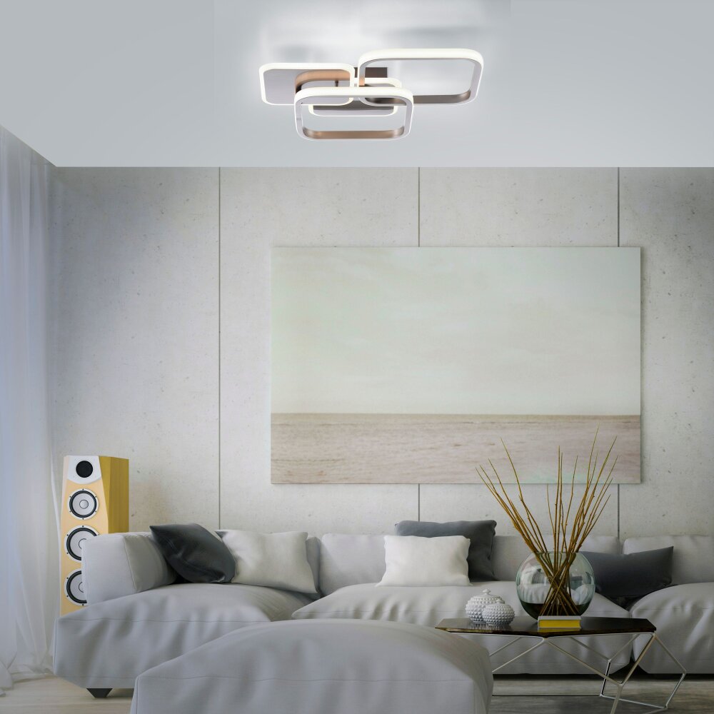 Plafonnier Leuchten-Direkt SEVENT LED Argenté, 1 lumière main product photo