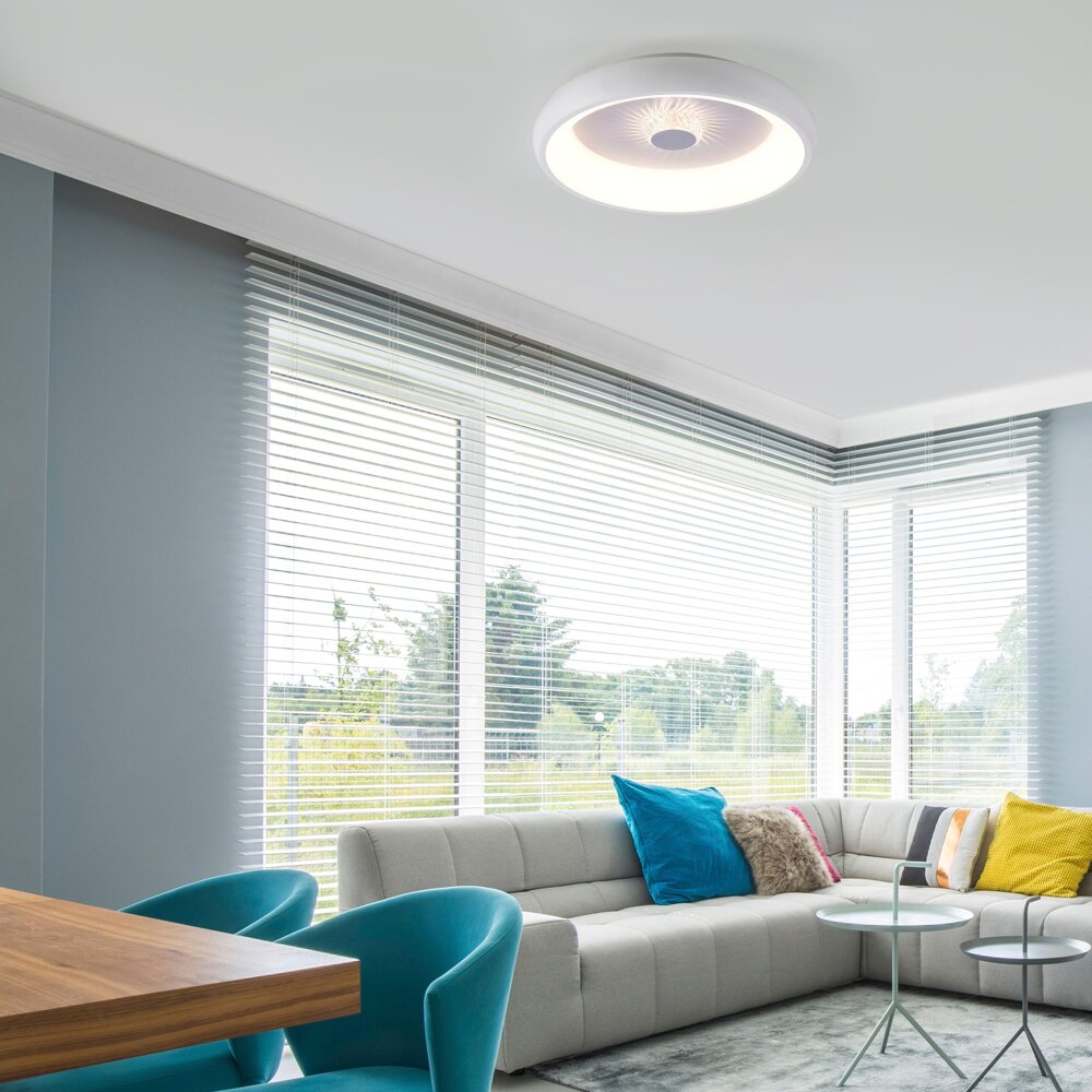 Plafonnier Leuchten-Direkt VERTIGO LED Blanc, 1 lumière, Télécommandes main product photo
