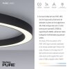 Plafonnier Paul Neuhaus PURE-LINES LED Anthracite, 1 lumière, Télécommandes