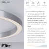 Plafonnier Paul Neuhaus PURE-LINES LED Argenté, 1 lumière, Télécommandes