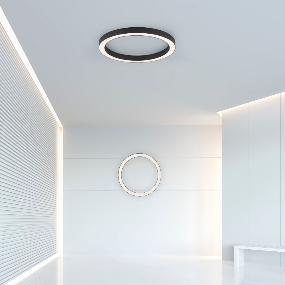 Plafonnier Paul Neuhaus PURE-LINES LED Anthracite, 1 lumière, Télécommandes main product photo
