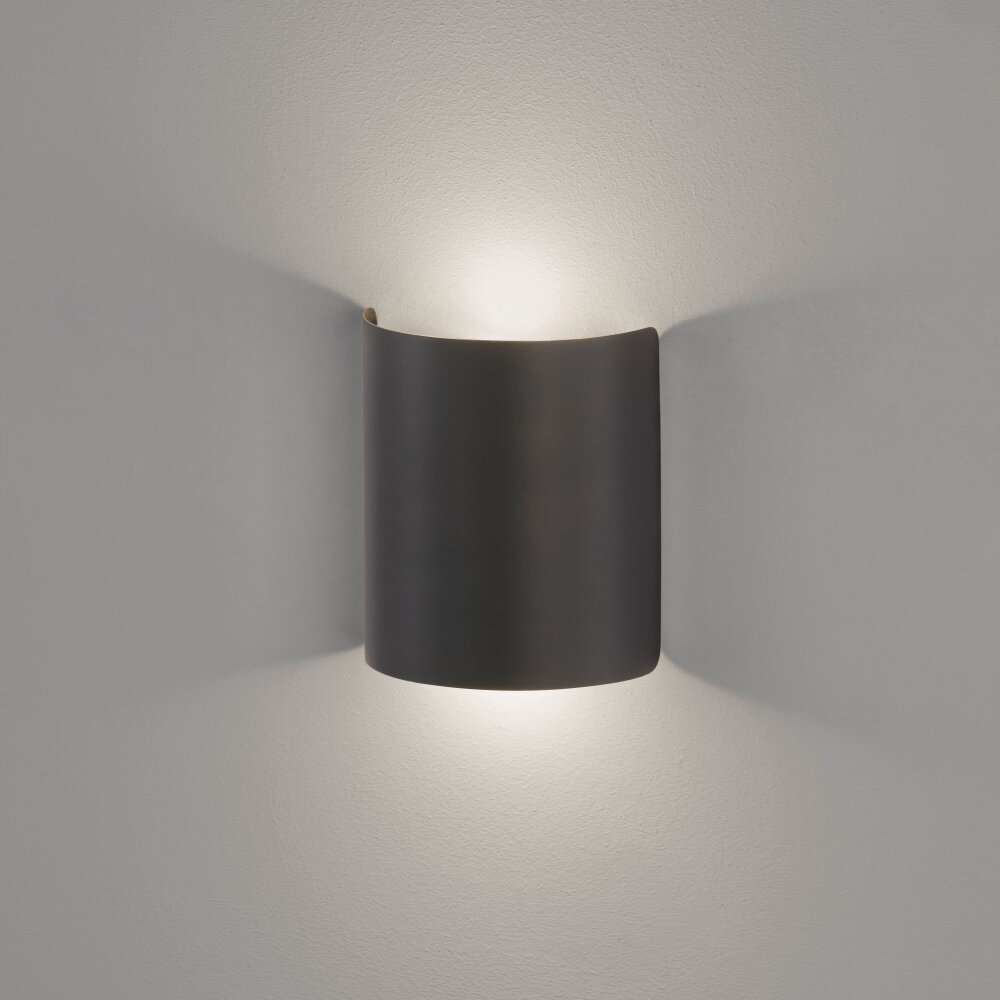 Applique murale Fischer & Honsel Halv LED Noir, 2 lumières main product photo