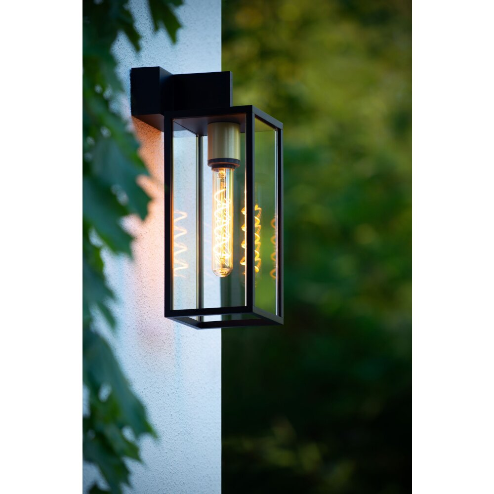 Applique murale d'extérieur Lucide LAURENS Noir, 1 lumière main product photo