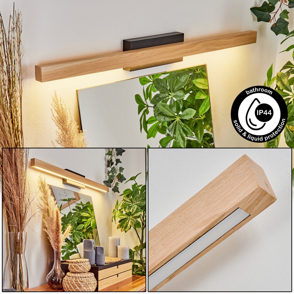 lampe miroir Borobia LED Noir, 1 lumière main product photo