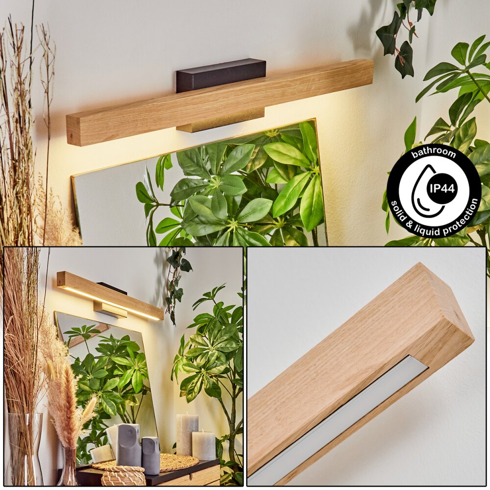 lampe miroir Borobia LED Noir, 1 lumière main product photo
