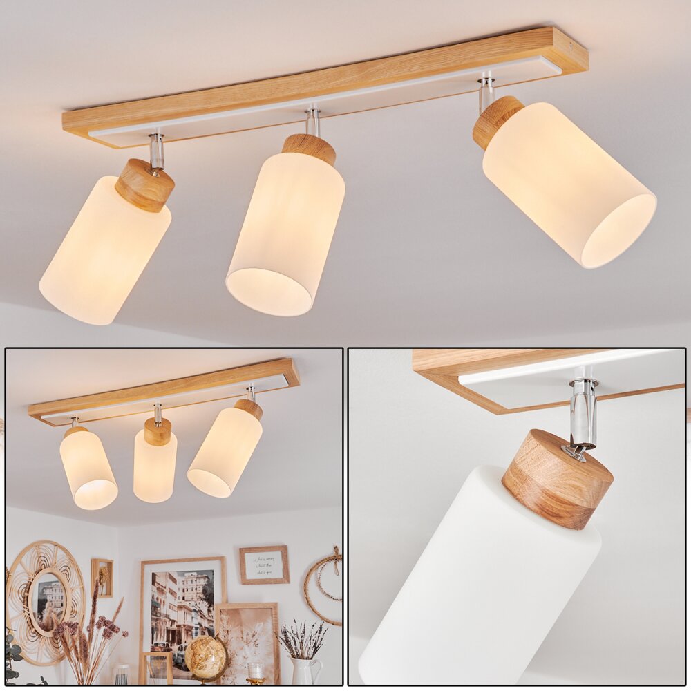 Plafonnier Represita Écru, Blanc, 3 lumières main product photo
