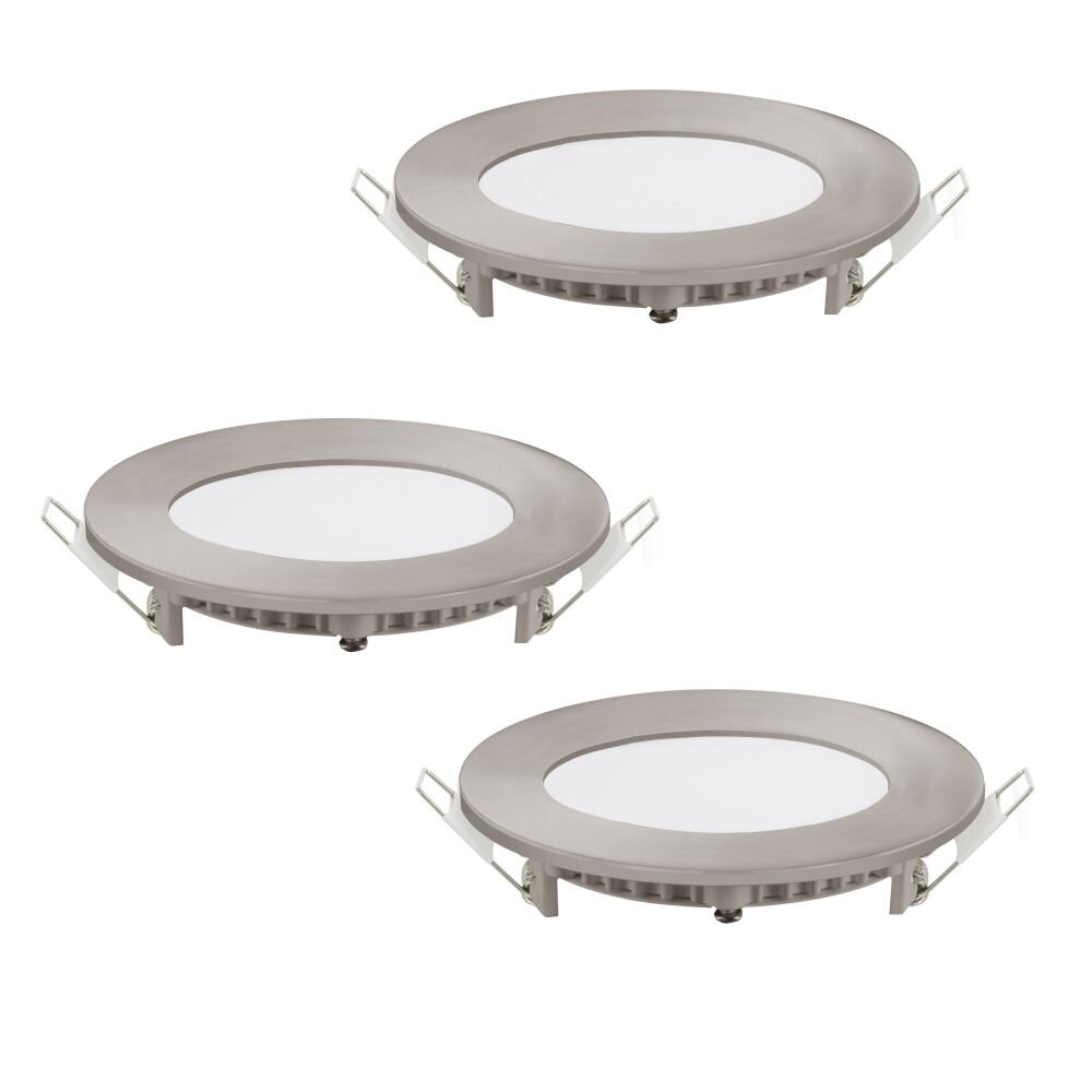 Spot encastrable Eglo FUEVAC LED Nickel mat, 3 lumières, Changeur de couleurs main product photo