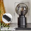 Lampe de table Flawil Noir, 1 lumière
