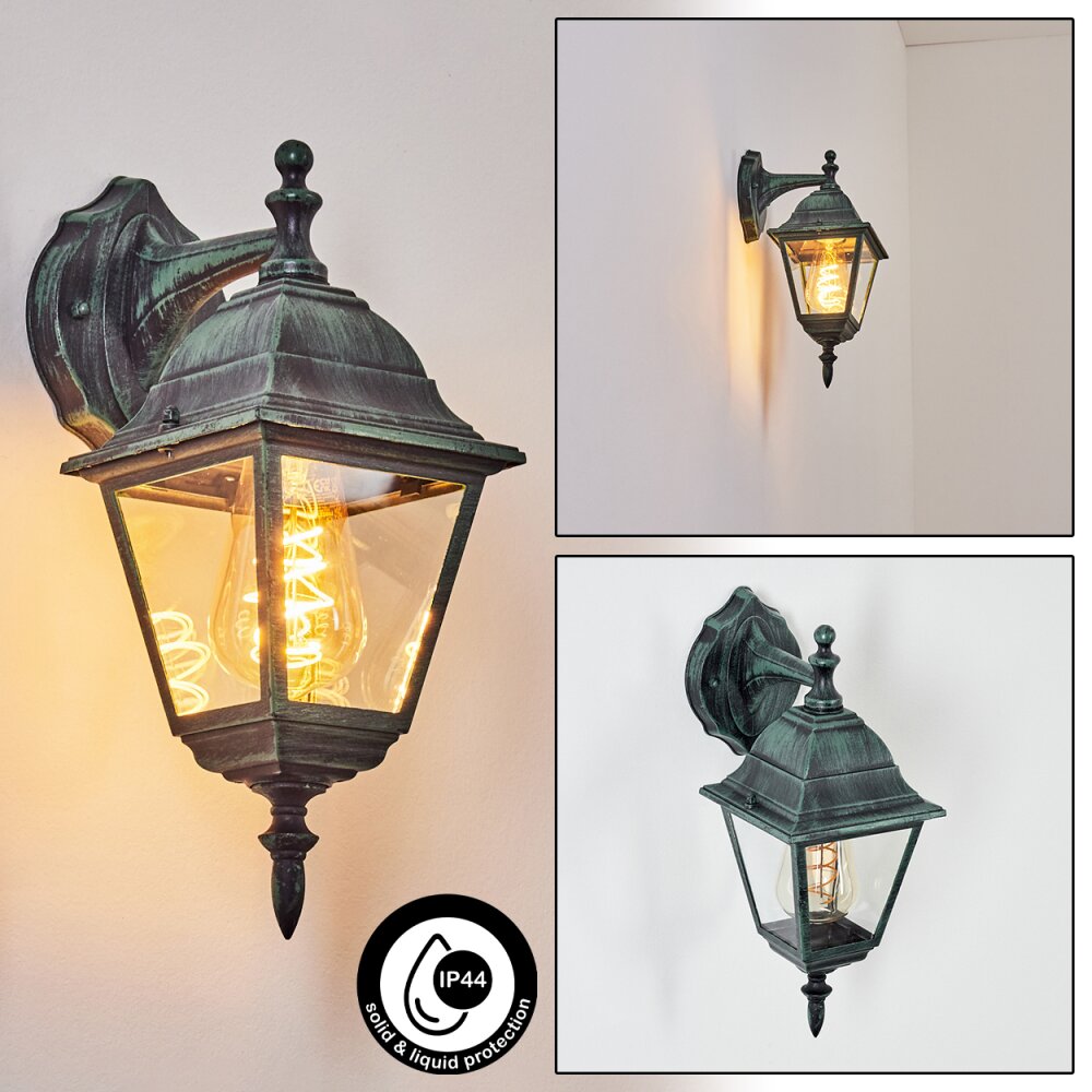 Applique murale d'extérieur Naofe Vert, Noir, 1 lumière main product photo