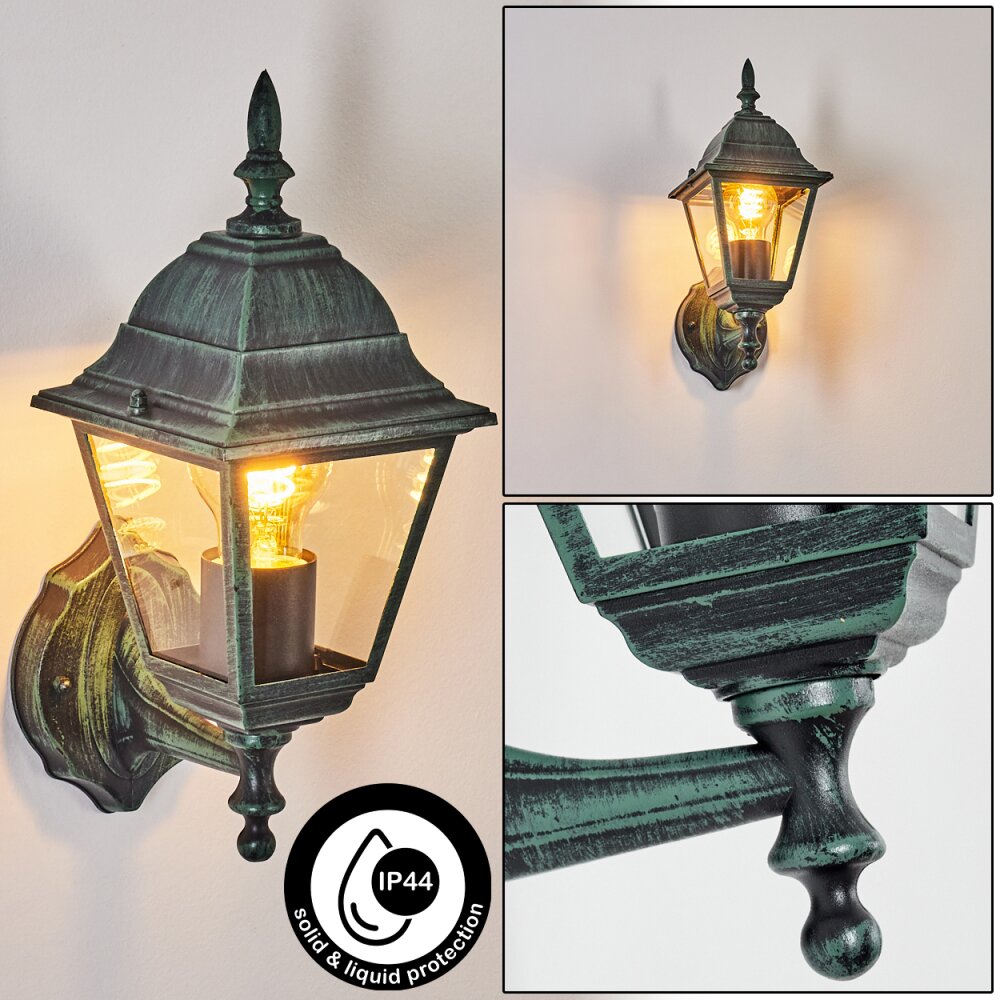 Applique murale d'extérieur Naofe Vert, Noir, 1 lumière main product photo