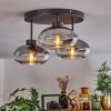 Plafonnier Haikala Clair, Fumé, 3 lumières