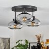 Plafonnier Haikala Clair, Fumé, 3 lumières