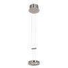 Suspension Steinhauer Piola LED Acier brossé, 2 lumières