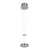 Suspension Steinhauer Piola LED Acier brossé, 2 lumières