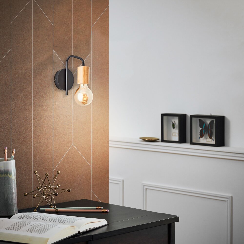 Applique murale Brilliant Elyna Écru, Noir, 1 lumière main product photo