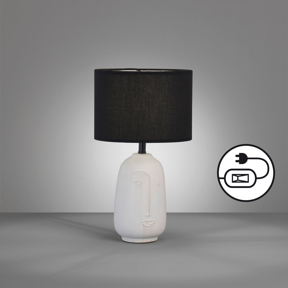 Lampe de table Fischer & Honsel Face Blanc, 1 lumière main product photo