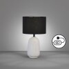 Lampe de table Fischer & Honsel Face Blanc, 1 lumière