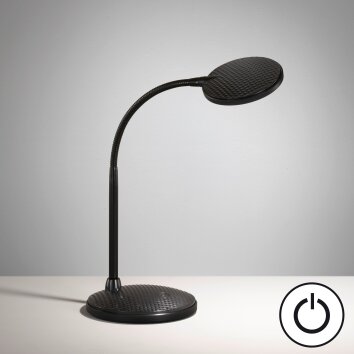 Lampe de table Fischer & Honsel Work LED Noir, 1 lumière