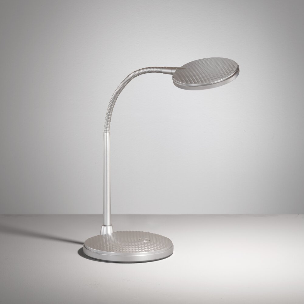 Lampe de table Fischer & Honsel Work LED Argenté, 1 lumière main product photo