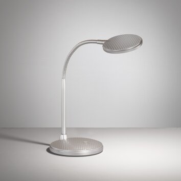 Lampe de table Fischer & Honsel Work LED Argenté, 1 lumière