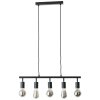 Suspension Brilliant Tiffany Noir, 5 lumières