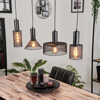 Suspension Adidogome Noir, 1 lumière
