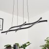 Suspension Fuliola LED Noir, 1 lumière