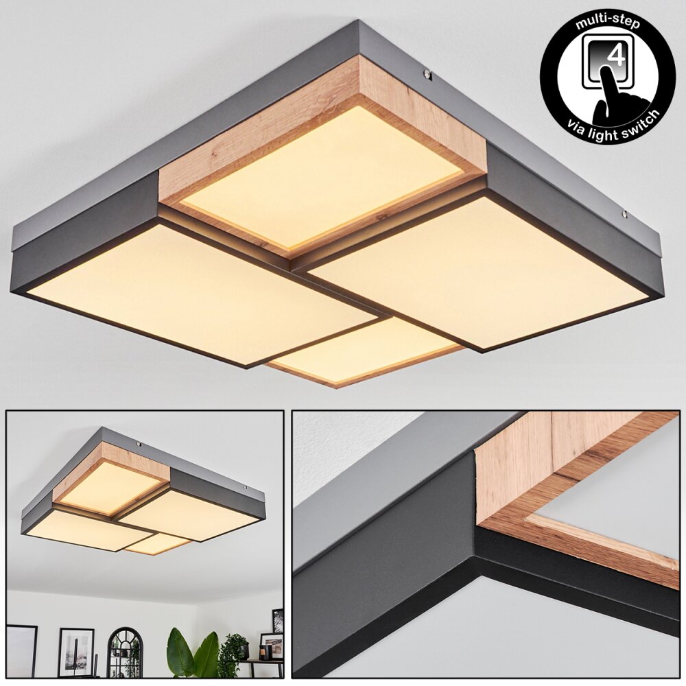 Plafonnier Bornos LED Anthracite, 1 lumière main product photo