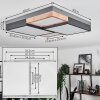 Plafonnier Bornos LED Anthracite, 1 lumière