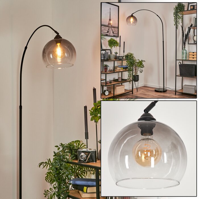 Lampadaire Tapitapa Noir, 1 lumière