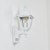 Applique murale d'extérieur Naofe Blanc, 1 lumière, Détecteur de mouvement