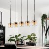 Suspension Verre 15 cm Lauden Ambre, Clair, 5 lumières